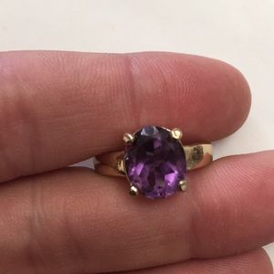 Amethyst Ring Sz 6
